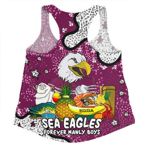 Manly Warringah Sea Eagles Women Racerback Singlet - Australian Big Things Women Racerback Singlet