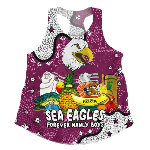 Manly Warringah Sea Eagles Women Racerback Singlet - Australian Big Things Women Racerback Singlet