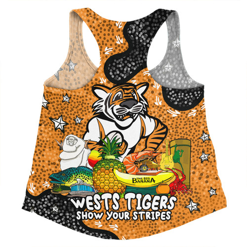 Wests Tigers Custom Women Racerback Singlet - Australian Big Things Women Racerback Singlet Wests Tigers Custom Women Racerback Singlet - Australian Big Things Women Racerback Singlet