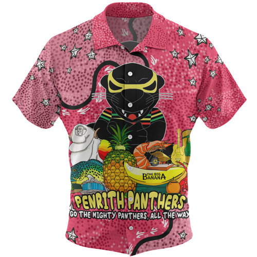 Penrith Panthers Custom Hawaiian Shirt - Australian Big Things (Pink) Hawaiian Shirt Penrith Panthers Custom Hawaiian Shirt - Australian Big Things (Pink) Hawaiian Shirt
