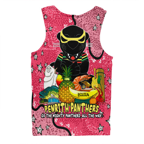 Penrith Panthers Custom Men Singlet - Australian Big Things (Pink) Men Singlet Penrith Panthers Custom Men Singlet - Australian Big Things (Pink) Men Singlet