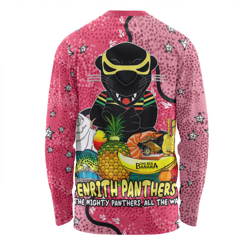 Penrith Panthers Custom Long Sleeve T-shirt - Australian Big Things (Pink) Long Sleeve T-shirt Penrith Panthers Custom Long Sleeve T-shirt - Australian Big Things (Pink) Long Sleeve T-shirt