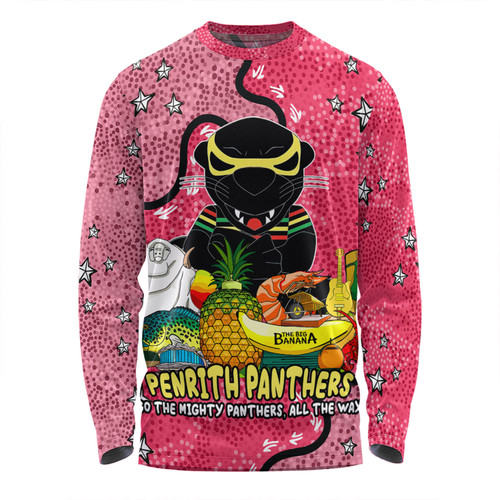 Penrith Panthers Custom Long Sleeve T-shirt - Australian Big Things (Pink) Long Sleeve T-shirt Penrith Panthers Custom Long Sleeve T-shirt - Australian Big Things (Pink) Long Sleeve T-shirt