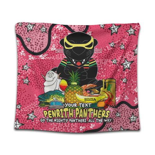 Penrith Panthers Custom Tapestry - Australian Big Things (Pink) Tapestry Penrith Panthers Custom Tapestry - Australian Big Things (Pink) Tapestry