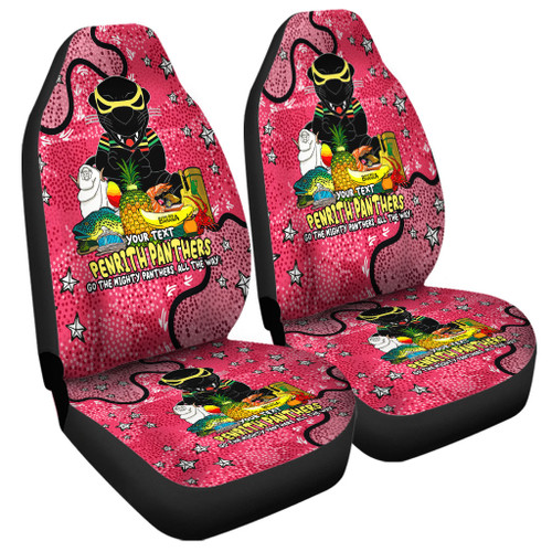 Penrith Panthers Custom Car Seat Cover - Australian Big Things (Pink) Car Seat Cover