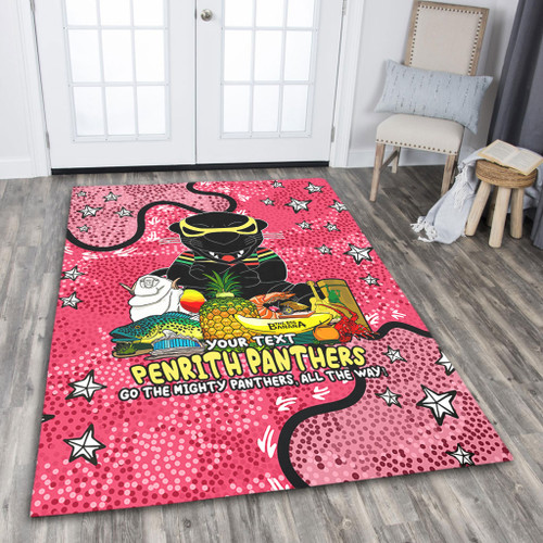 Penrith Panthers Custom Area Rug - Australian Big Things (Pink) Area Rug Penrith Panthers Custom Area Rug - Australian Big Things (Pink) Area Rug