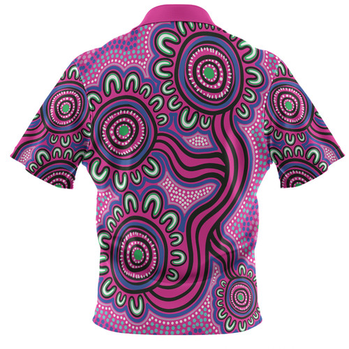 Australia Aboriginal Polo Shirt - Dot Patterns From Indigenous Australian Culture Polo Shirt
