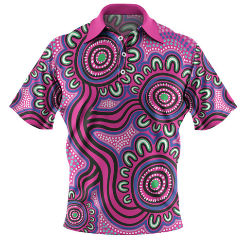 Australia Aboriginal Polo Shirt - Dot Patterns From Indigenous Australian Culture Polo Shirt