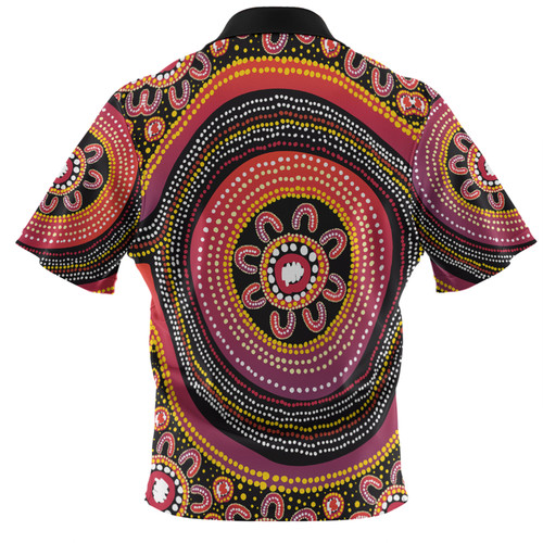 Australia Aboriginal Polo Shirt - Aboriginal Dot Art Design Polo Shirt Australia Aboriginal Polo Shirt - Aboriginal Dot Art Design Polo Shirt