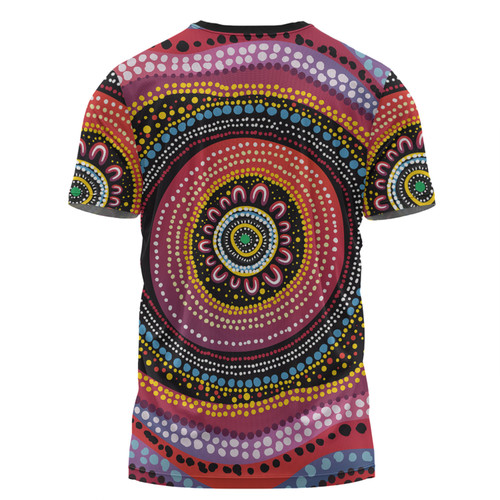 Australia Aboriginal T-shirt - Aboriginal Showcasing Dot Art Design T-shirt Australia Aboriginal T-shirt - Aboriginal Showcasing Dot Art Design T-shirt