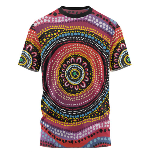 Australia Aboriginal T-shirt - Aboriginal Showcasing Dot Art Design T-shirt