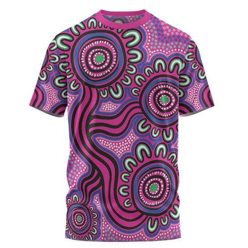 Australia Aboriginal T-shirt - Dot Patterns From Indigenous Australian Culture T-shirt