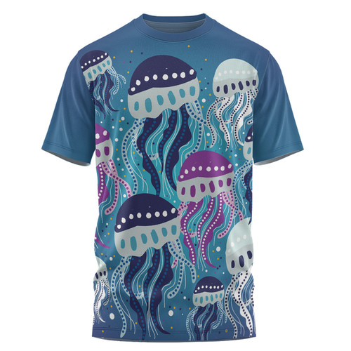 Australia Aboriginal T-shirt - Aboriginal Art Painting With Jellyfish T-shirt