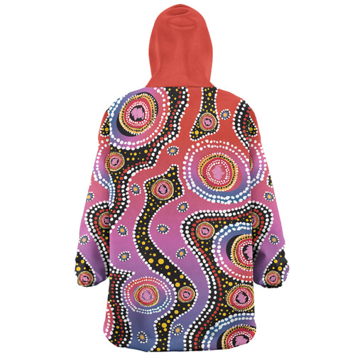 Australia Aboriginal Snug Hoodie - Aboriginal Background Featuring Dot Design Snug Hoodie Australia Aboriginal Snug Hoodie - Aboriginal Background Featuring Dot Design Snug Hoodie