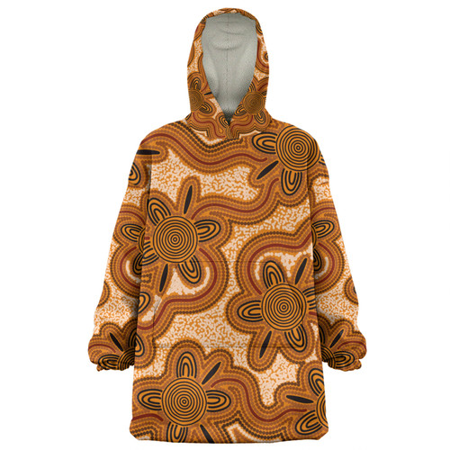 Australia Aboriginal Snug Hoodie - Aboriginal Art Background Connection Concept Snug Hoodie