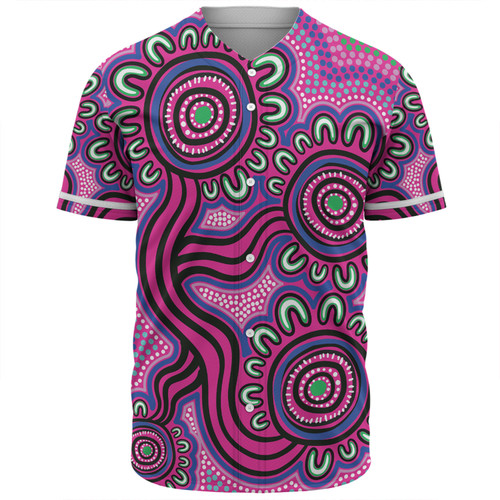 Australia Aboriginal Baseball Shirt - Dot Patterns From Indigenous Australian Culture Baseball Shirt