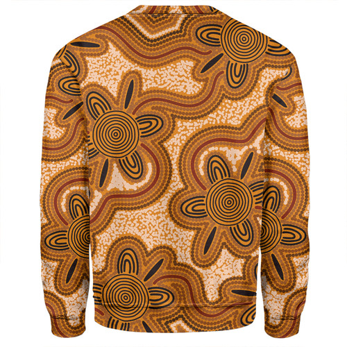 Australia Aboriginal Sweatshirt - Aboriginal Art Background Connection Concept Sweatshirt Australia Aboriginal Sweatshirt - Aboriginal Art Background Connection Concept Sweatshirt