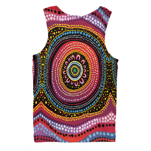 Australia Aboriginal Men Singlet - Aboriginal Showcasing Dot Art Design Men Singlet Australia Aboriginal Men Singlet - Aboriginal Showcasing Dot Art Design Men Singlet
