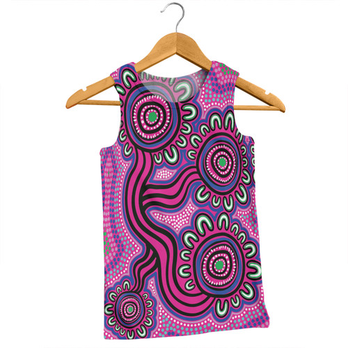 Australia Aboriginal Men Singlet - Dot Patterns From Indigenous Australian Culture Men Singlet