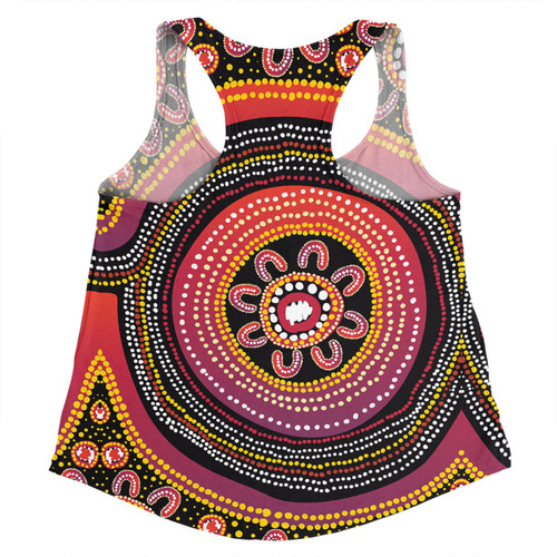 Australia Aboriginal Women Racerback Singlet - Aboriginal Dot Art Design Women Racerback Singlet Australia Aboriginal Women Racerback Singlet - Aboriginal Dot Art Design Women Racerback Singlet