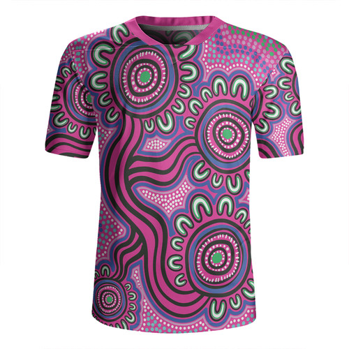 Australia Aboriginal Rugby Jersey - Dot Patterns From Indigenous Australian Culture Rugby Jersey
