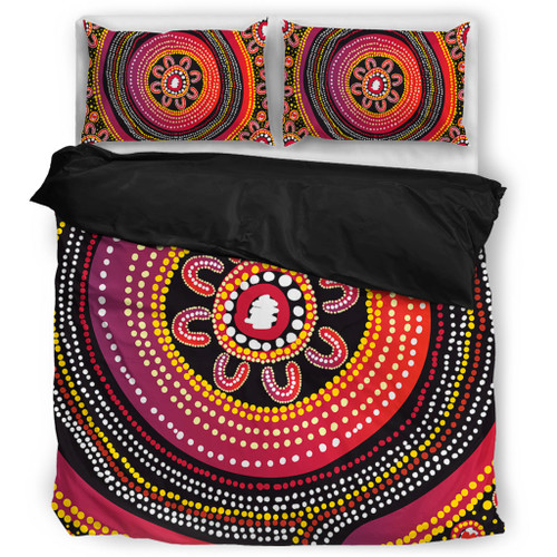 Australia Aboriginal Bedding Set - Aboriginal Dot Art Design Bedding Set Australia Aboriginal Bedding Set - Aboriginal Dot Art Design Bedding Set