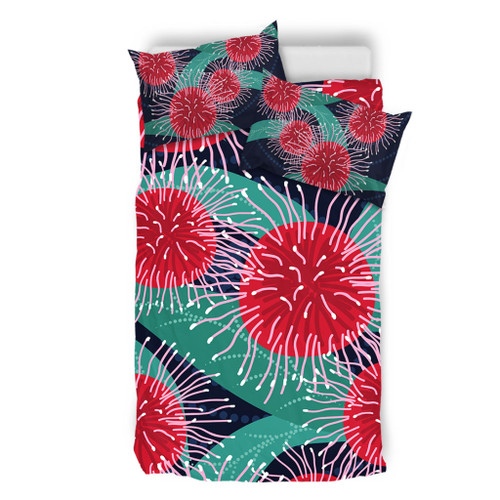 Australia Aboriginal Bedding Set - Australian Hakea Flower Artwork Bedding Set Australia Aboriginal Bedding Set - Australian Hakea Flower Artwork Bedding Set