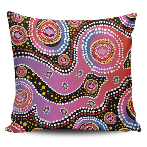 Australia Aboriginal Pillow Cases - Aboriginal Background Featuring Dot Design Pillow Cases Australia Aboriginal Pillow Cases - Aboriginal Background Featuring Dot Design Pillow Cases