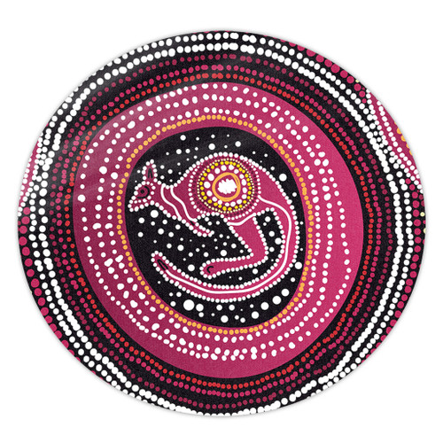 Australia Aboriginal Round Rug - Aboriginal Background Featuring Kangaroo Dot Design Round Rug Australia Aboriginal Round Rug - Aboriginal Background Featuring Kangaroo Dot Design Round Rug