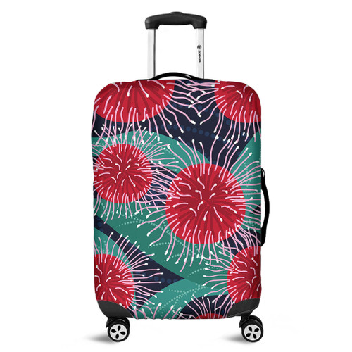 Australia Aboriginal Luggage Cover - Australian Hakea Flower Artwork Luggage Cover Australia Aboriginal Luggage Cover - Australian Hakea Flower Artwork Luggage Cover