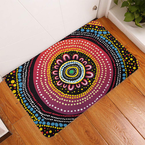Australia Aboriginal Doormat - Aboriginal Showcasing Dot Art Design Doormat Australia Aboriginal Doormat - Aboriginal Showcasing Dot Art Design Doormat