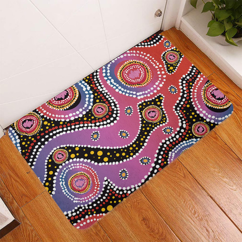 Australia Aboriginal Doormat - Aboriginal Background Featuring Dot Design Doormat Australia Aboriginal Doormat - Aboriginal Background Featuring Dot Design Doormat