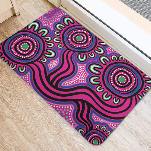 Australia Aboriginal Doormat - Dot Patterns From Indigenous Australian Culture Doormat Australia Aboriginal Doormat - Dot Patterns From Indigenous Australian Culture Doormat