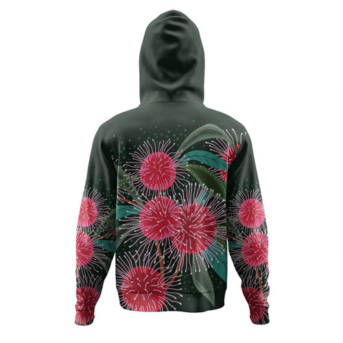 Australia Aboriginal Hoodie - Australian Hakea Flowers Painting In Aboriginal Style Hoodie Australia Aboriginal Hoodie - Australian Hakea Flowers Painting In Aboriginal Style Hoodie