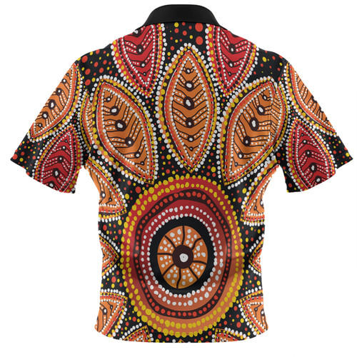 Australia Aboriginal Hawaiian Shirt - Beautiful Dotted Leaves Aboriginal Art Background Hawaiian Shirt Australia Aboriginal Hawaiian Shirt - Beautiful Dotted Leaves Aboriginal Art Background Hawaiian Shirt