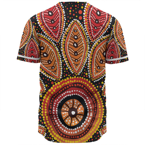 Australia Aboriginal Baseball Shirt - Beautiful Dotted Leaves Aboriginal Art Background Baseball Shirt Australia Aboriginal Baseball Shirt - Beautiful Dotted Leaves Aboriginal Art Background Baseball Shirt