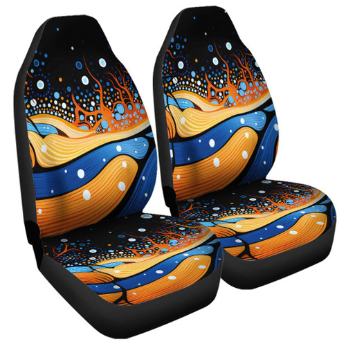 Australia Dreaming Aboriginal Car Seat Cover - Aboriginal Art Indigenous Dot Painting Inspired Car Seat Cover Australia Dreaming Aboriginal Car Seat Cover - Aboriginal Art Indigenous Dot Painting Inspired Car Seat Cover