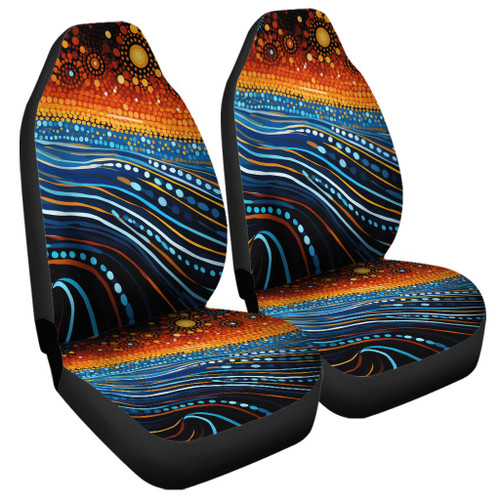 Australia Dreaming Aboriginal Car Seat Cover - Aboriginal Culture Indigenous Dreaming Dot Painting Art Inspired Car Seat Cover Australia Dreaming Aboriginal Car Seat Cover - Aboriginal Culture Indigenous Dreaming Dot Painting Art Inspired Car Seat Cover