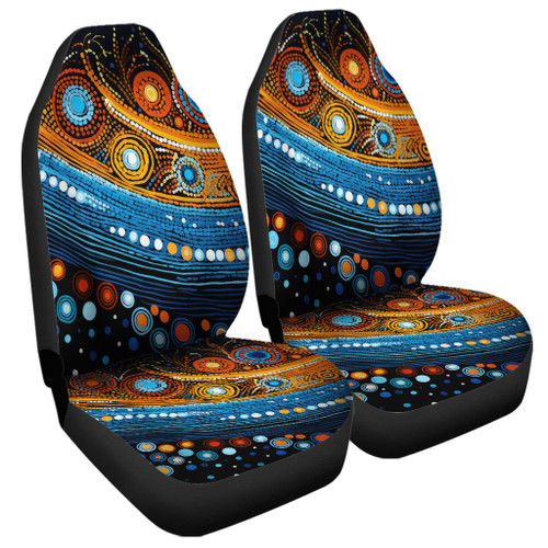 Australia Dreaming Aboriginal Car Seat Cover - Aboriginal Dot Painting Art Indigenous Culture Inspired Car Seat Cover Australia Dreaming Aboriginal Car Seat Cover - Aboriginal Dot Painting Art Indigenous Culture Inspired Car Seat Cover