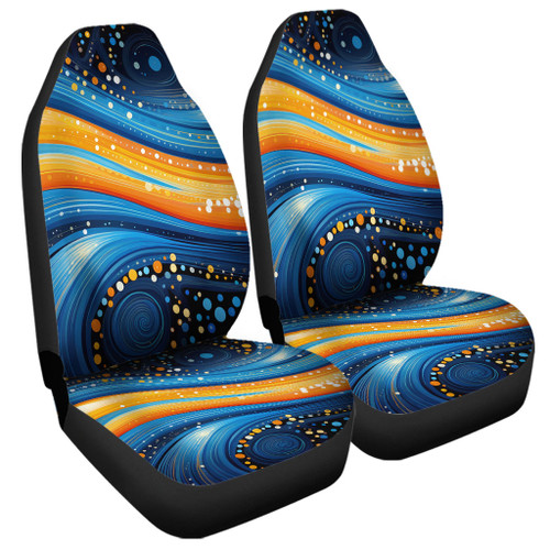 Australia Dreaming Aboriginal Car Seat Cover - Aboriginal Indigenous Dot Painting Dream Art Inspired Car Seat Cover Australia Dreaming Aboriginal Car Seat Cover - Aboriginal Indigenous Dot Painting Dream Art Inspired Car Seat Cover