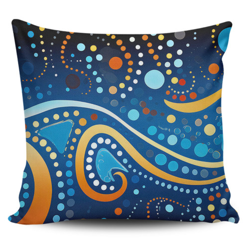 Australia Dreaming Aboriginal Pillow Cases - Aboriginal Culture Indigenous Dot Painting Color Inspired Pillow Cases Australia Dreaming Aboriginal Pillow Cases - Aboriginal Culture Indigenous Dot Painting Color Inspired Pillow Cases