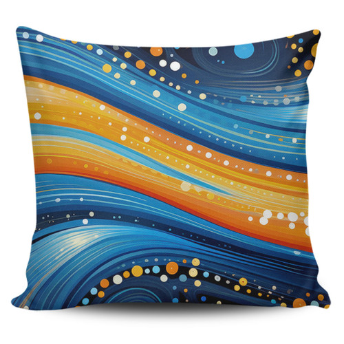 Australia Dreaming Aboriginal Pillow Cases - Aboriginal Indigenous Dot Painting Dream Art Inspired Pillow Cases