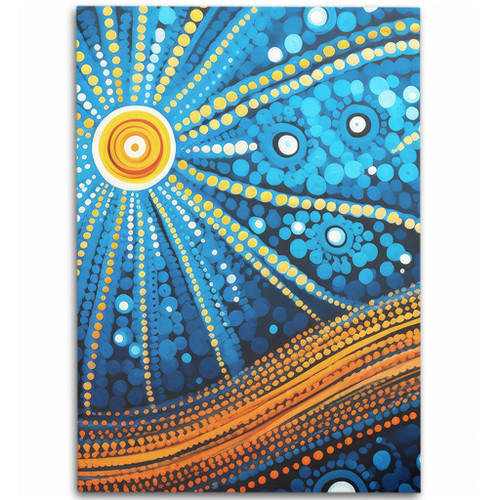 Australia Dreaming Aboriginal Area Rug - Aboriginal Culture Indigenous Dot Painting Inspired Area Rug Australia Dreaming Aboriginal Area Rug - Aboriginal Culture Indigenous Dot Painting Inspired Area Rug