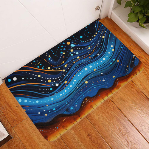 Australia Dreaming Aboriginal Doormat - Aboriginal Dreaming Dot Painting Art Color Inspired Doormat Australia Dreaming Aboriginal Doormat - Aboriginal Dreaming Dot Painting Art Color Inspired Doormat