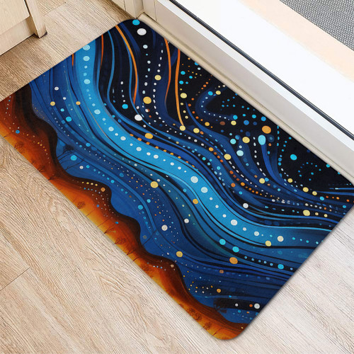 Australia Dreaming Aboriginal Doormat - Aboriginal Dreaming Dot Painting Art Color Inspired Doormat Australia Dreaming Aboriginal Doormat - Aboriginal Dreaming Dot Painting Art Color Inspired Doormat