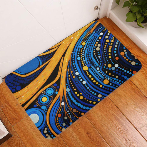 Australia Dreaming Aboriginal Doormat - Aboriginal Indigenous Culture Dot Painting Art Inspired Doormat Australia Dreaming Aboriginal Doormat - Aboriginal Indigenous Culture Dot Painting Art Inspired Doormat