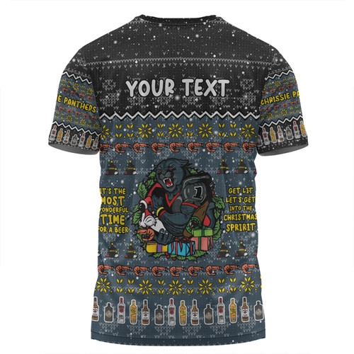 Penrith Panthers Christmas Custom T-shirt - Aussie Chrissie Spirit T-shirt