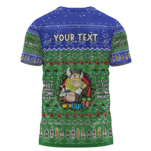 Canberra Raiders Christmas Custom T-shirt - Aussie Chrissie Spirit T-shirt Canberra Raiders Christmas Custom T-shirt - Aussie Chrissie Spirit T-shirt