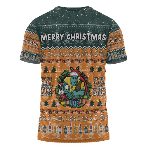 Australia Wallabies Christmas Custom T-shirt - Aussie Chrissie Spirit T-shirt Australia Wallabies Christmas Custom T-shirt - Aussie Chrissie Spirit T-shirt