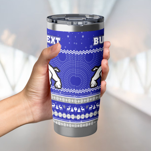 Canterbury-Bankstown Bulldogs Tumbler - Ugly Xmas And Aboriginal Patterns For Die Hard Fan Canterbury-Bankstown Bulldogs Tumbler - Ugly Xmas And Aboriginal Patterns For Die Hard Fan